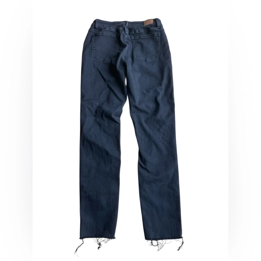 JUDY BLUE Slim Fit Mid Rise Black Destroyed Jeans - Picture 2 of 4